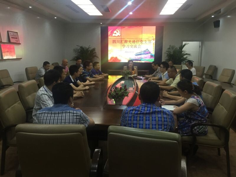 四川汇源光通信党支部学习交流会